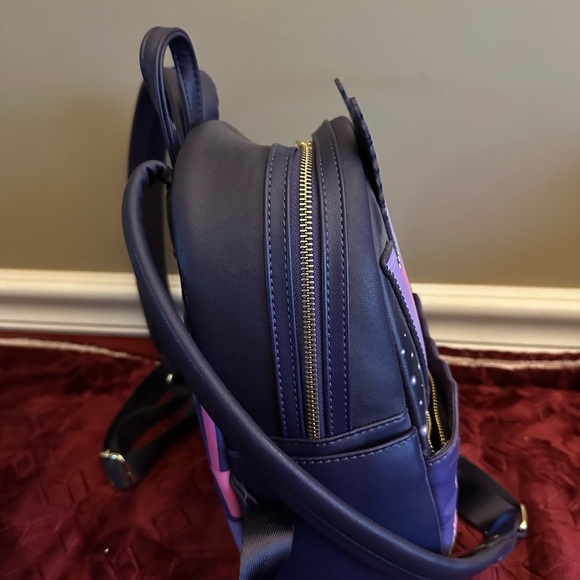 Disney Loungefly Tiana's Palace Backpack with Pink and Purple - Picture 4 of 6